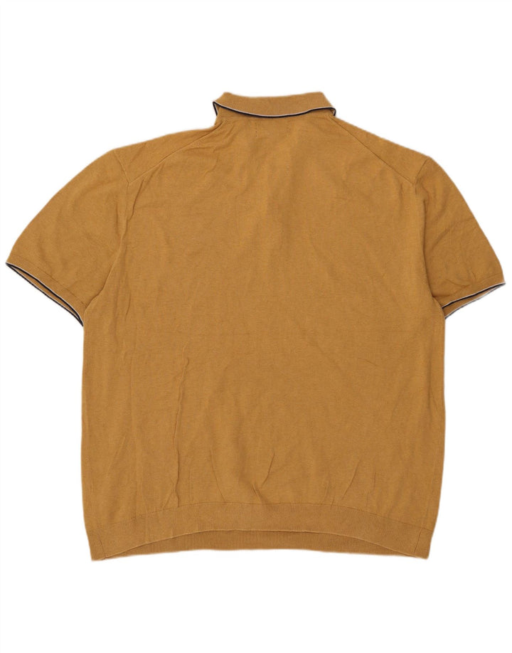 Camisa polo masculina Marks & Spencer 2XL algodão amarelo