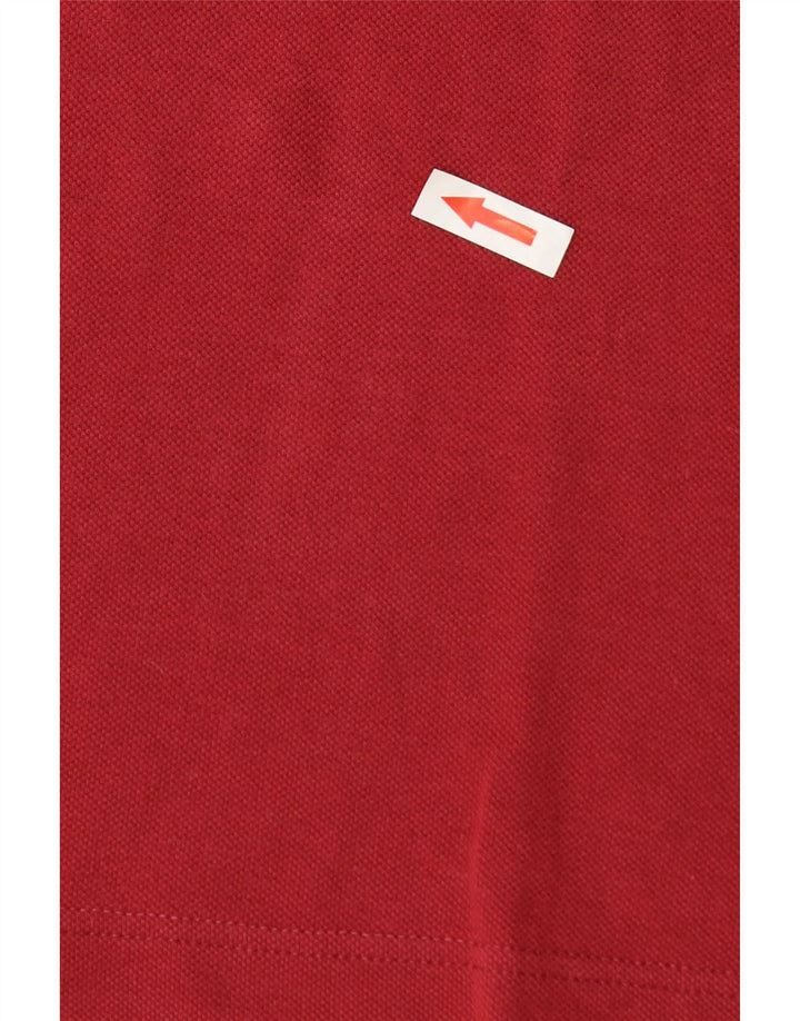 Camisa polo masculina Fred Perry grande algodão Borgonha