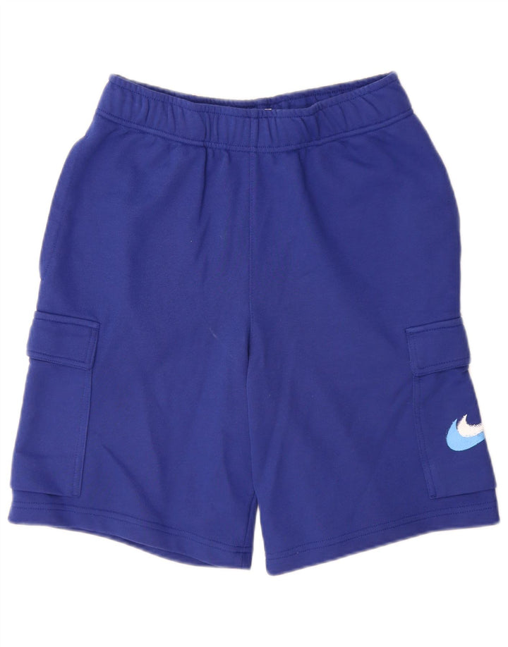 Shorts esportivos gráficos masculinos Nike XS azul algodão