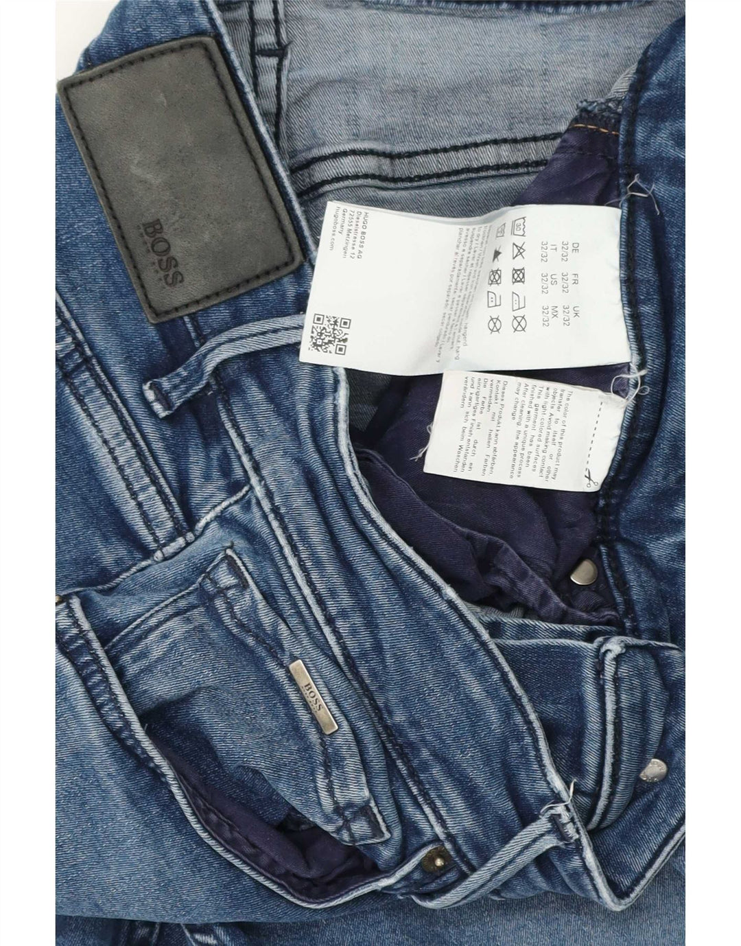Hugo Boss Jeans Slim Feminino W32 L32 Azul Algodão