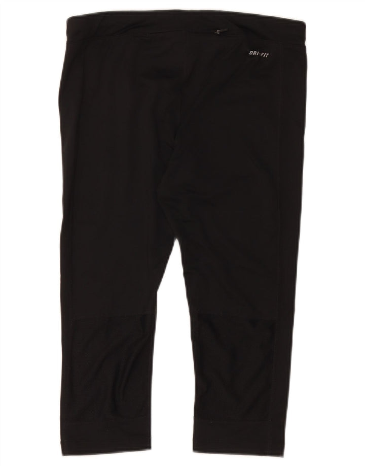 Leggings Nike Dri Fit Capri UK 12 Médio Preto Poliéster