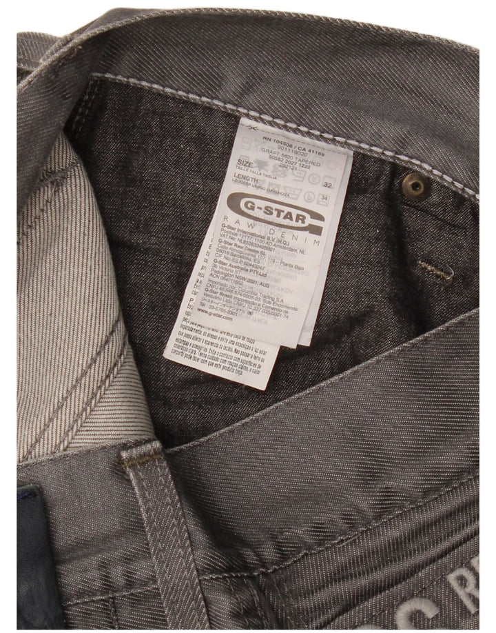 Jeans retos masculinos G-STAR W32 L34 algodão cinza