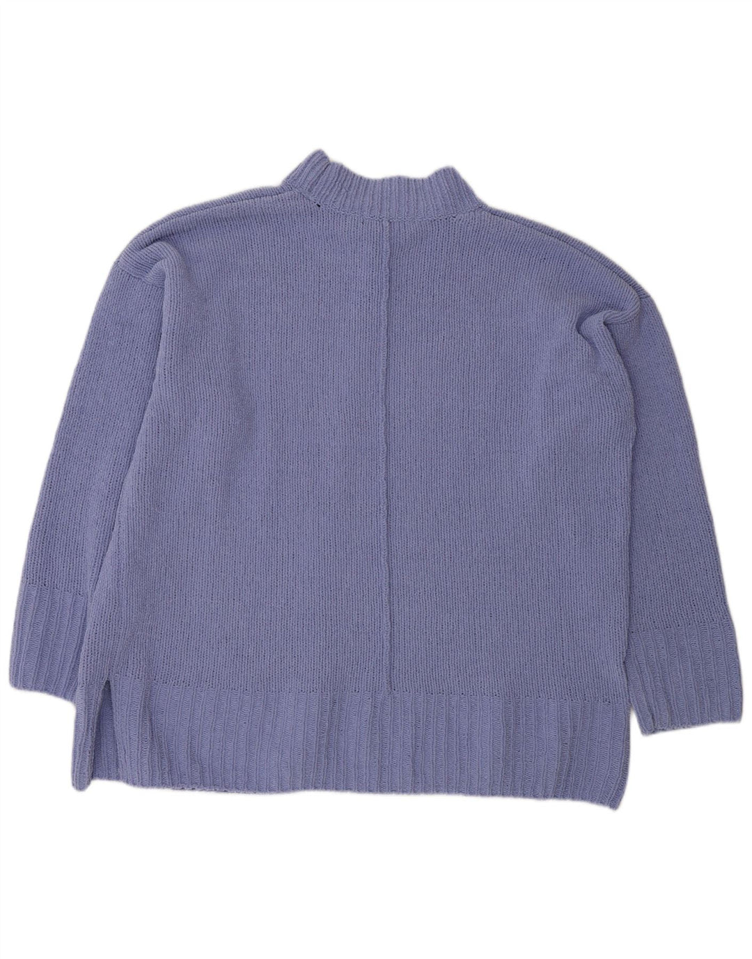 Suéter feminino Marks & Spencer com gola tartaruga grande tamanho UK 18 XL roxo