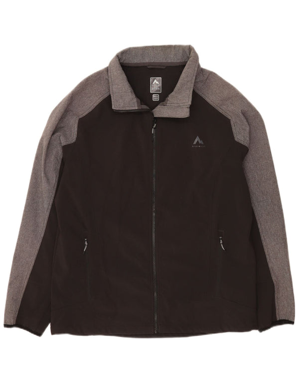 Jaqueta bomber masculina McKinley UK 44 2XL preta colorida em poliéster esportivo