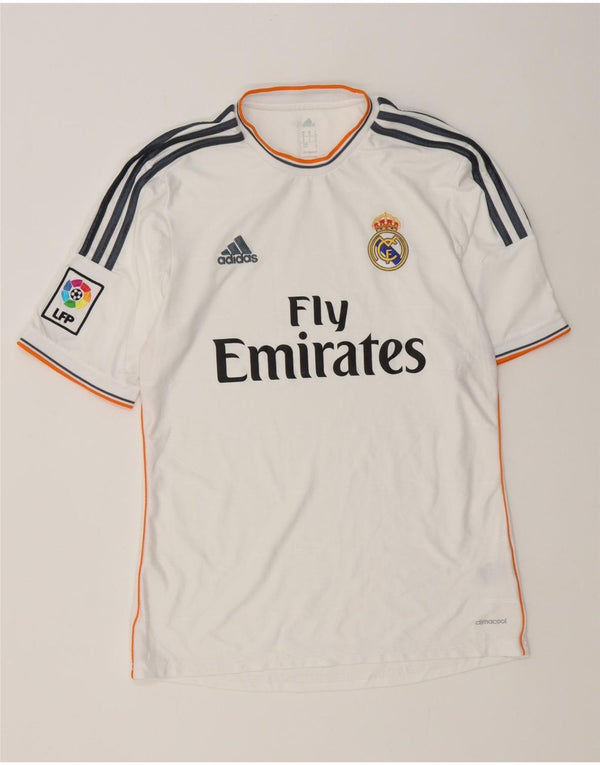Camiseta Adidas Masculina Real Madrid Graphic Top Médio Branco Poliéster