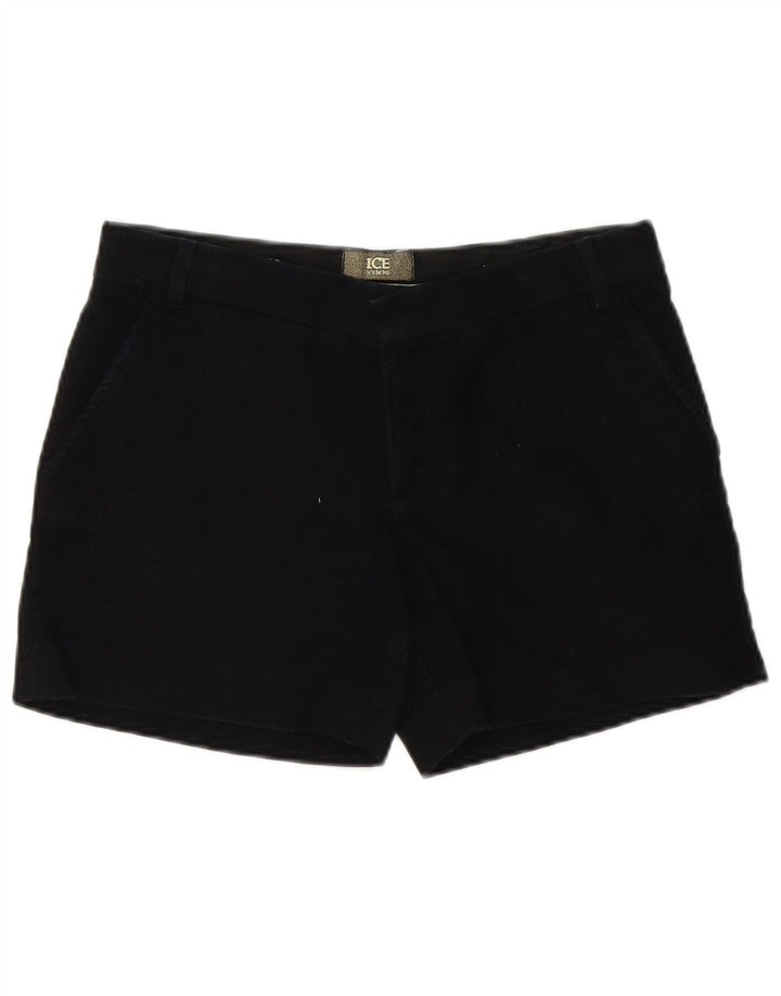 Shorts Chino Feminino Iceberg W30 Médio Algodão Preto