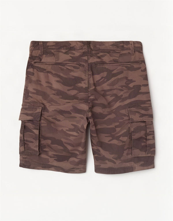Shorts cargo regulares masculinos In Extenso W36 grande algodão camuflado cinza