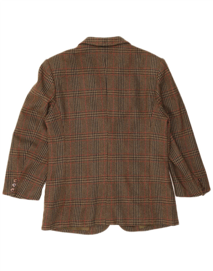 Jaqueta blazer feminina Herno Donna IT 44 lã houndstooth marrom médio