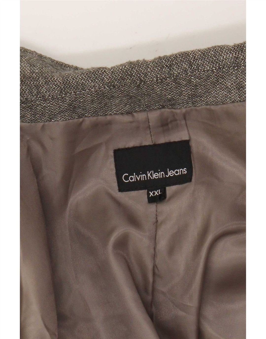 Jaqueta Blazer Calvin Klein Jeans Feminina 1 Botão UK 20 2XL Cinza