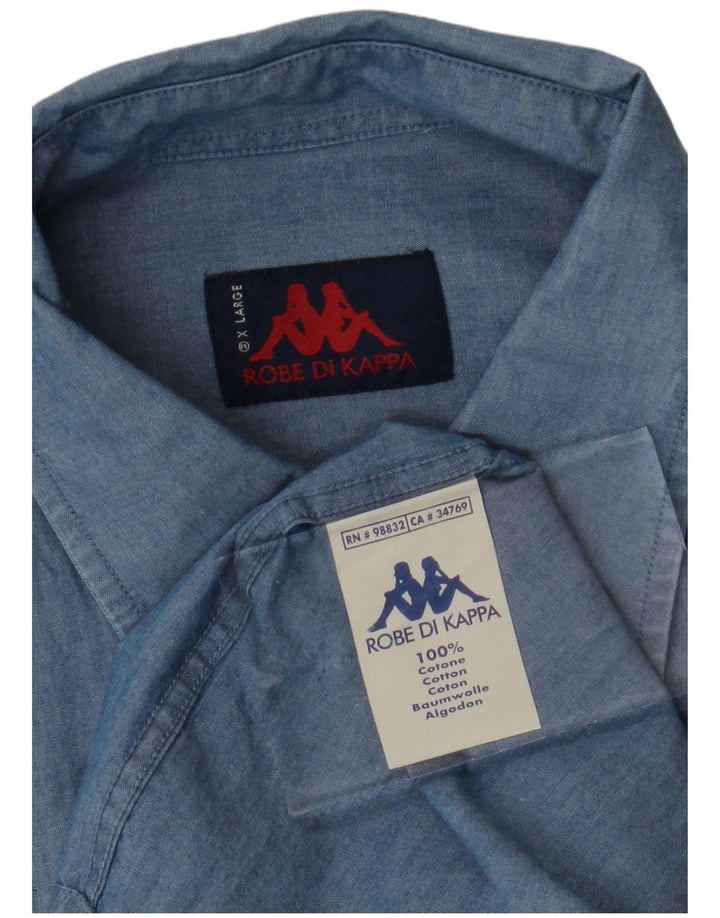 Camisa masculina KAPPA XL azul algodão