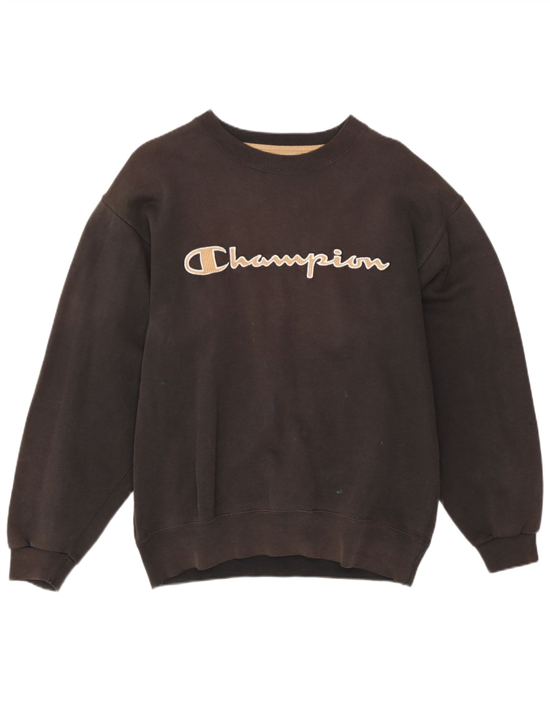 Champion moletom gráfico masculino jumper pequeno marrom