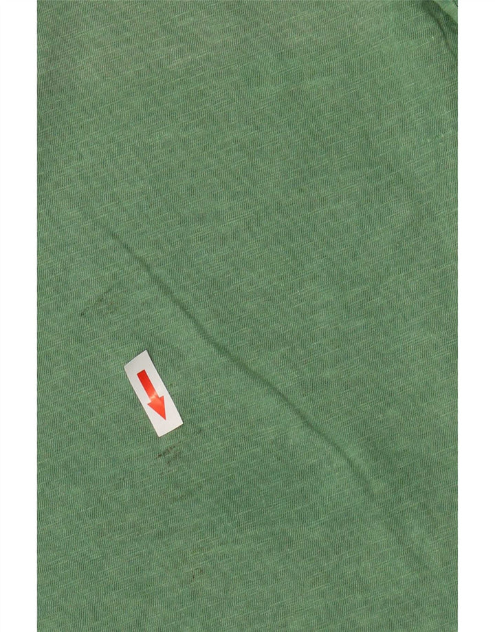 Camiseta masculina Levi's Top de algodão manchado verde médio