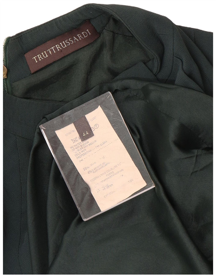 Vestido bainha feminino Trussardi IT 44 viscose verde médio