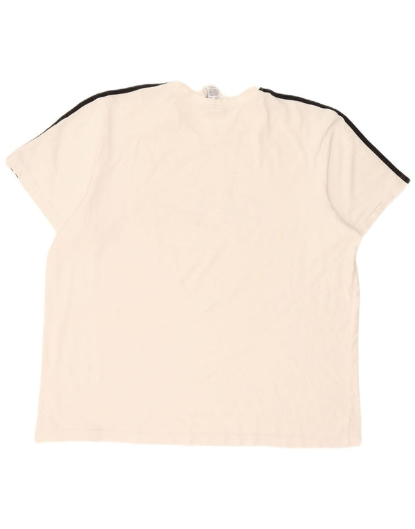 Adidas Mens Paris Graphic T-Shirt Top 2XL Algodão Branco