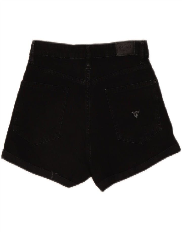 GUESS Womens Denim Shorts W25 XS Black Cotton Vintage Guess and Second-Hand Guess from Messina Hembry 