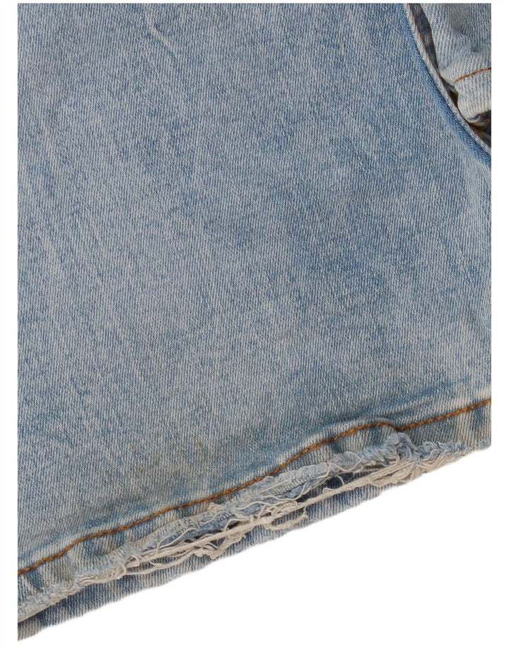 Zara Jeans feminino queimado EU 38 pequeno W28 L33 azul algodão