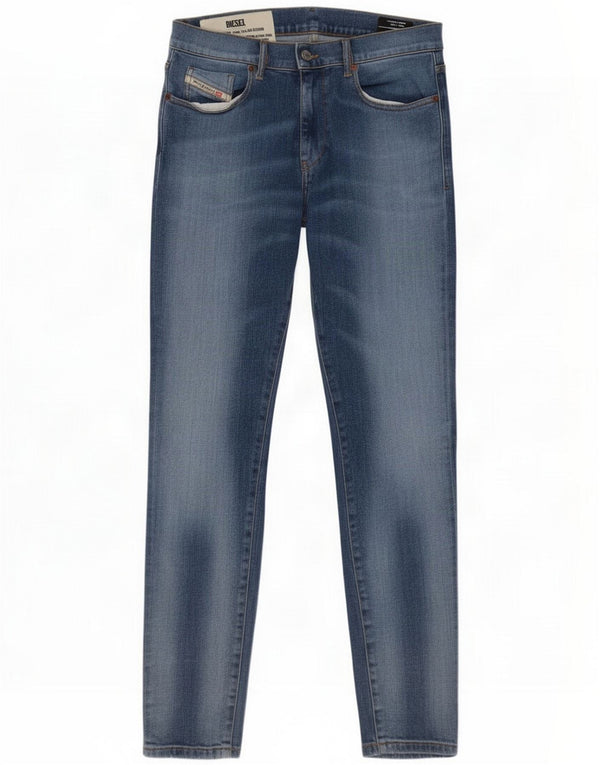 Diesel Mens D-Strukt Slim Jeans W30 L32 Azul Algodão