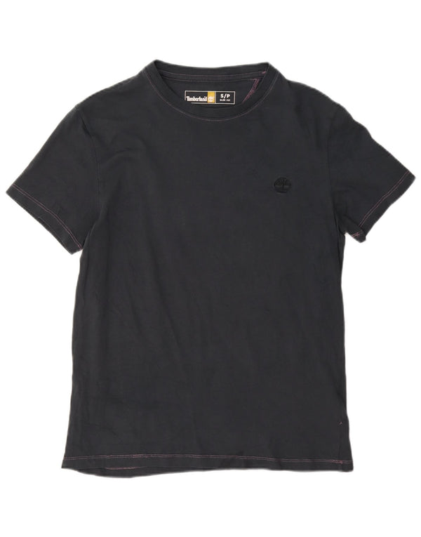 Timberland Camiseta Masculina Slim Fit Top Pequeno Algodão Azul Marinho