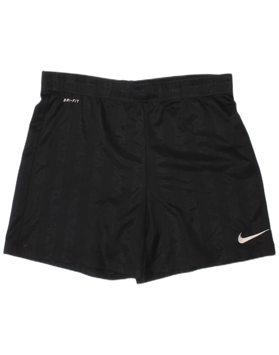 Shorts esportivos Nike Boys Dri Fit 10-11 anos médio preto listrado poliéster