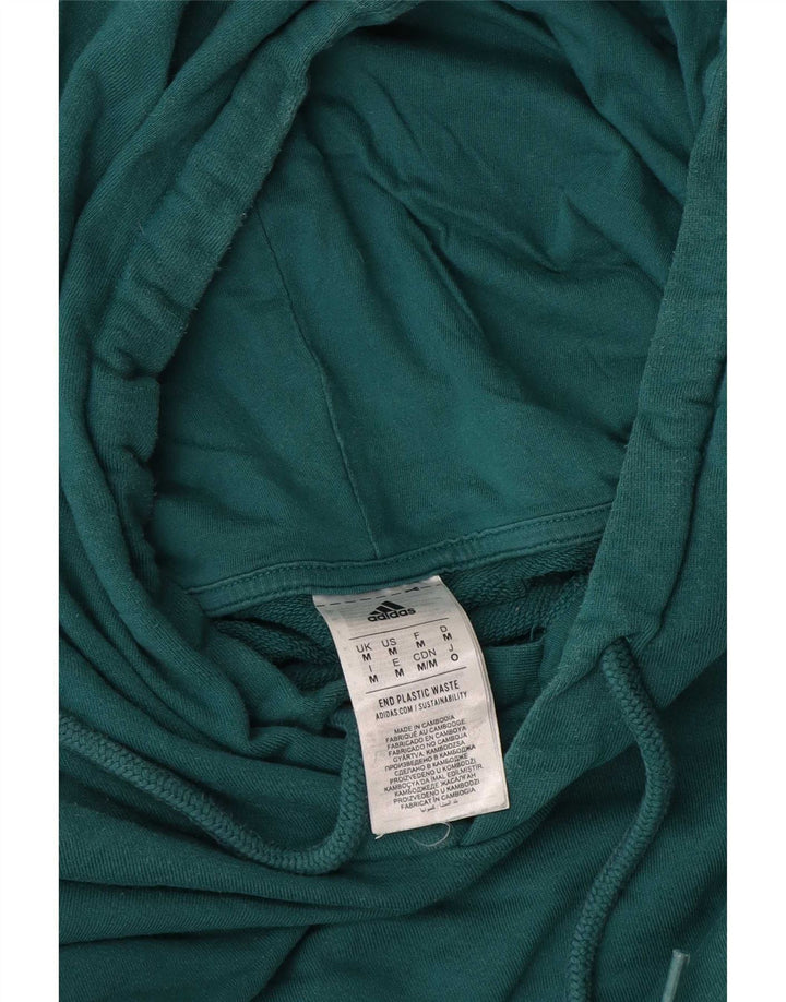 Adidas Mens Hoodie Jumper Médio Algodão Verde