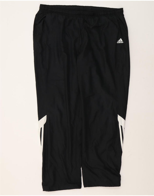 Calça de treino masculina Adidas 2XL poliéster colorblock preto