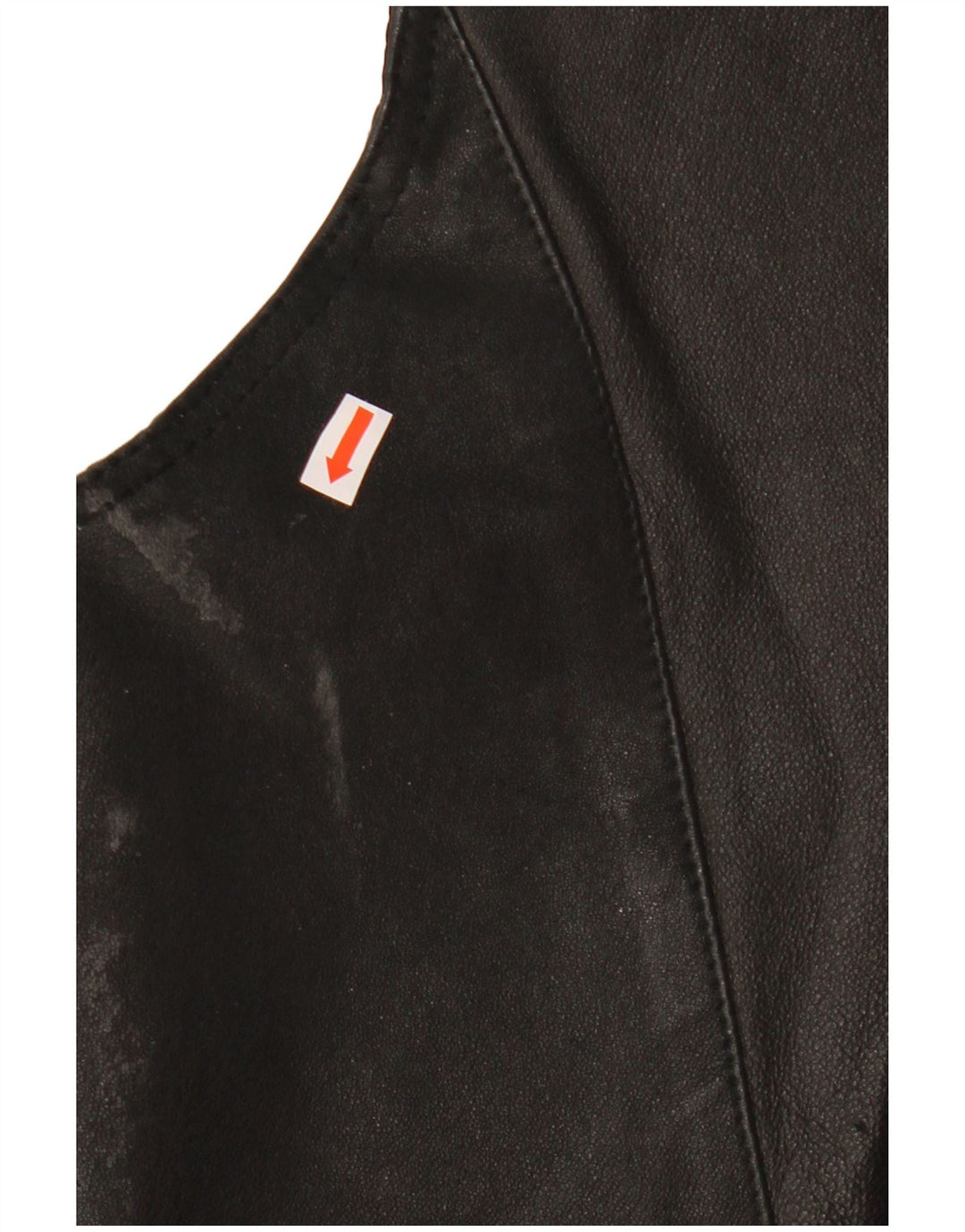 Colete de couro masculino John F Gee couro preto médio