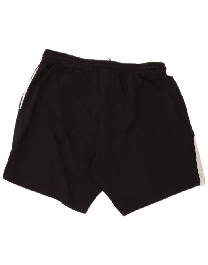 Shorts esportivos gráficos masculinos Reebok XL preto colorblock poliéster