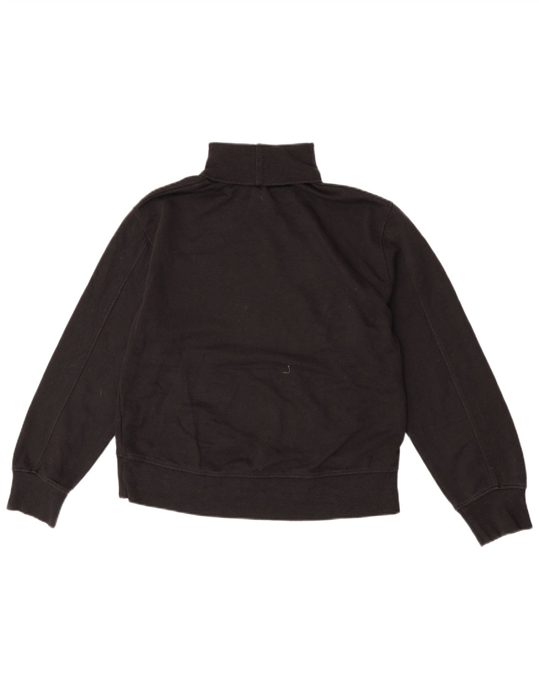 Zara Suéter feminino com gola redonda e gola redonda, preto pequeno, 10