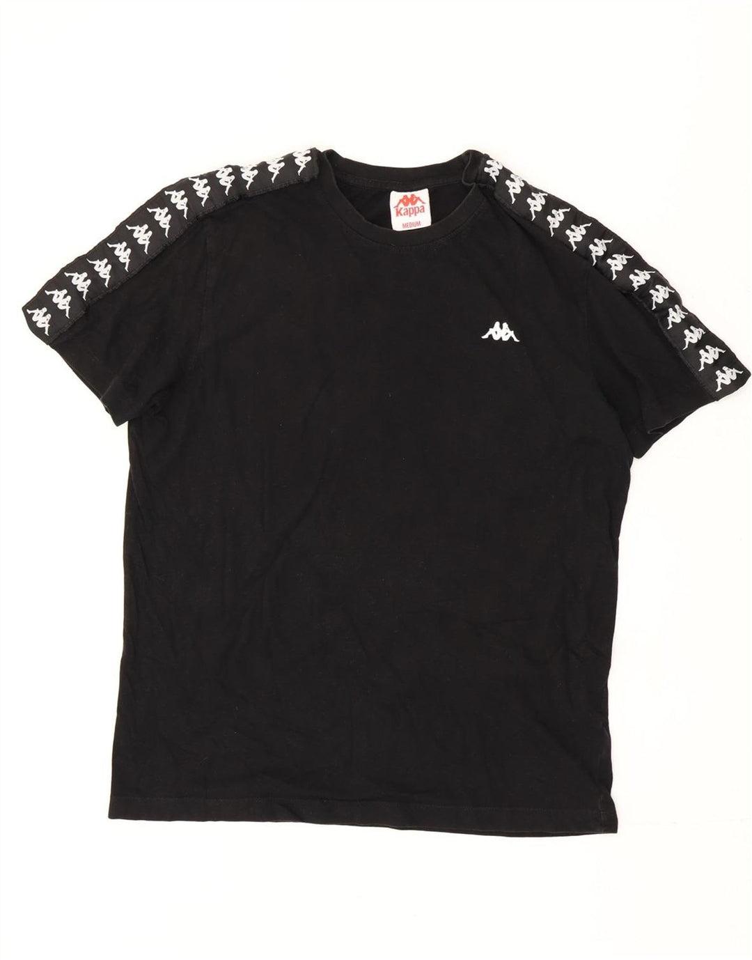 Camiseta gráfica masculina Kappa Top médio preto