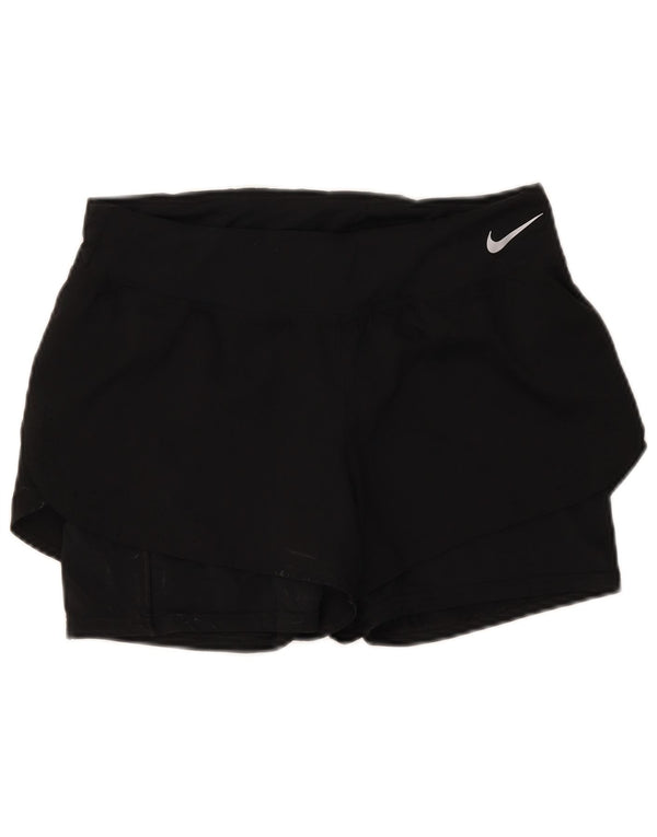 Shorts esportivo Nike Dri Fit feminino UK 14 grande preto