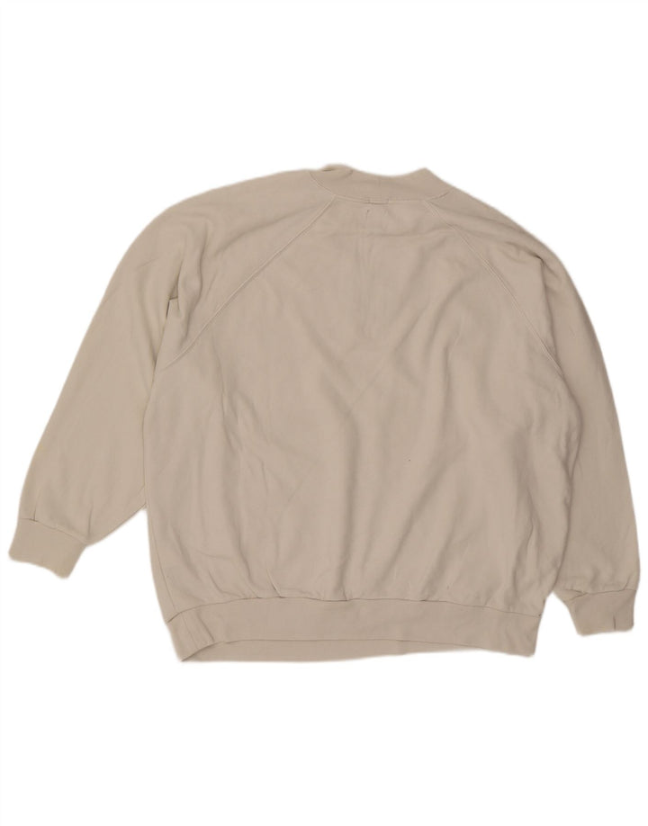Gap Mens Graphic Oversized Moletom Jumper Médio Bege