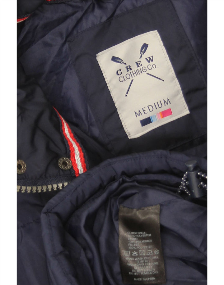 Crew Clothing Mens acolchoado Gilet UK 38 poliéster azul marinho médio