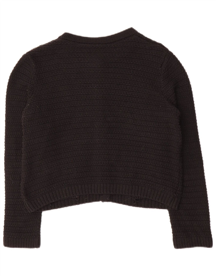 Suéter cardigã feminino oversized MARKS & SPENCER Reino Unido 10 pequeno preto