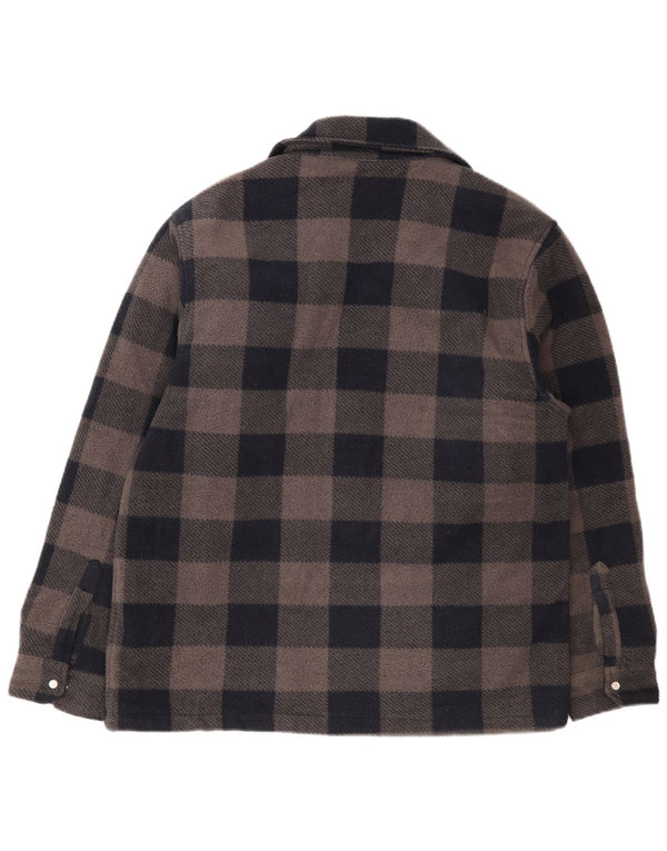 Camisa masculina de flanela Dickies Lumberjack grande poliéster xadrez azul marinho