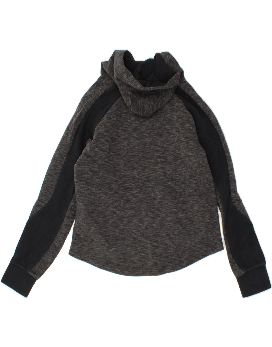 PUMA Womens Hoodie Jumper UK 12 Medium  Grey Colourblock Cotton Vintage Puma and Second-Hand Puma from Messina Hembry 
