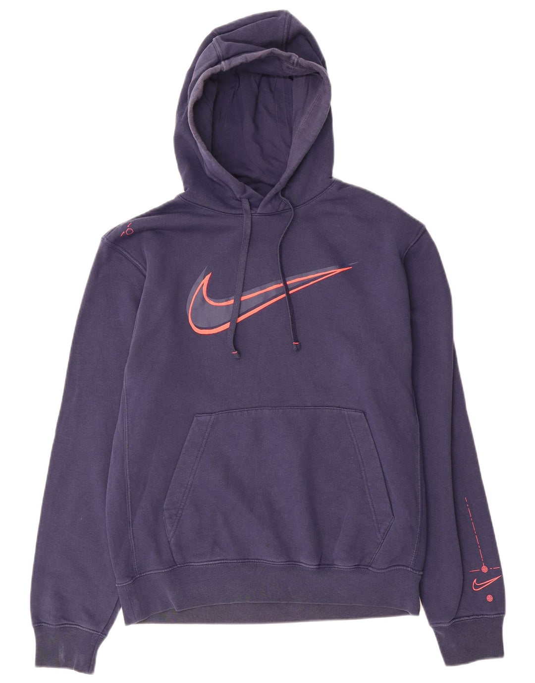 Jumper com capuz gráfico masculino Nike pequeno azul marinho