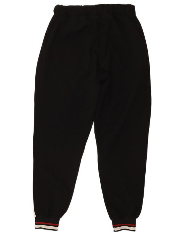 Calça de treino feminina Zara, joggers, pequeno, preto, colorblock, poliéster