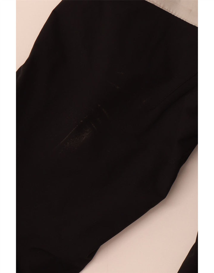 Jaqueta de chuva masculina Musto com capuz UK 40 grande poliamida colorblock preta