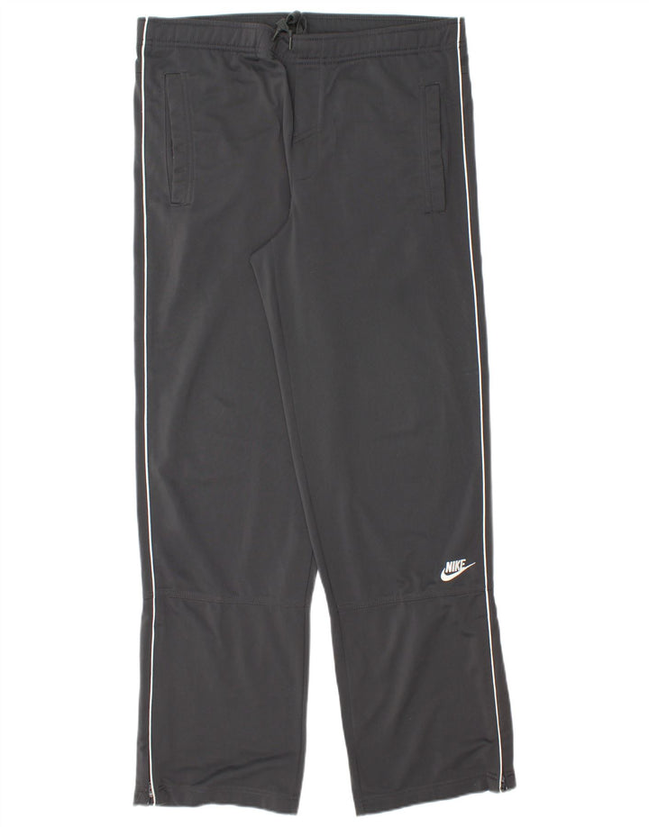 Calça de treino masculina Nike UK 35/37 pequena cinza poliéster