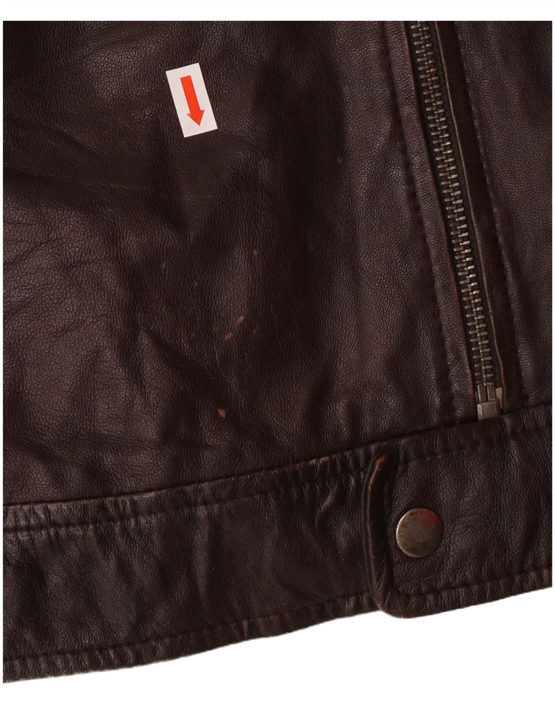 Jaqueta de couro militar masculina Conbipel IT 54 XL pele de cordeiro marrom