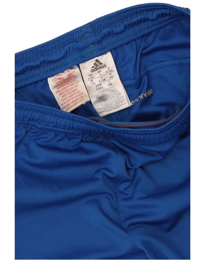 Shorts esportivos Adidas Boys Climalite 9-10 anos azul poliéster