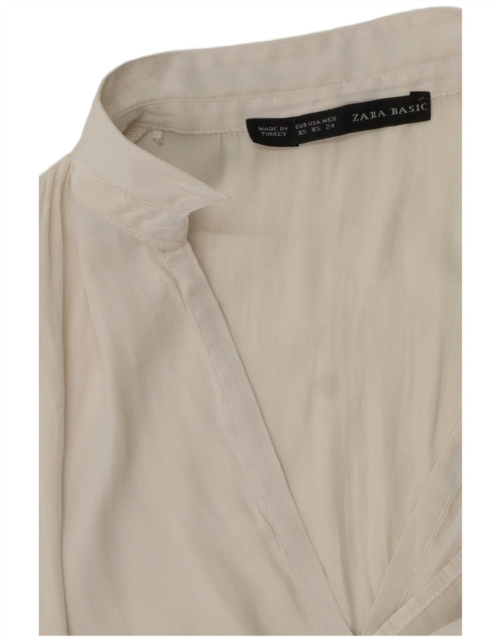 Polo feminino ZARA UK 6 XS branco