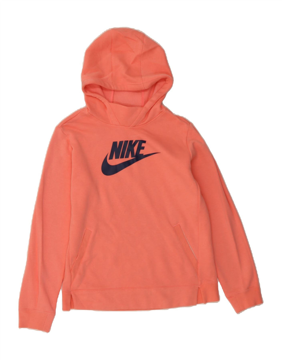 NIKE Womens Graphic Hoodie Jumper UK 18 XL Pink Cotton Vintage Nike and Second-Hand Nike from Messina Hembry 