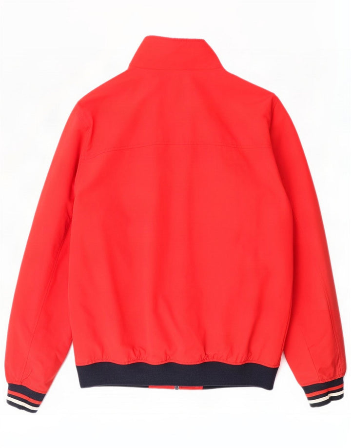 Jaqueta bomber masculina Tommy Hilfiger Reino Unido 40 grande vermelho colorblock poliamida