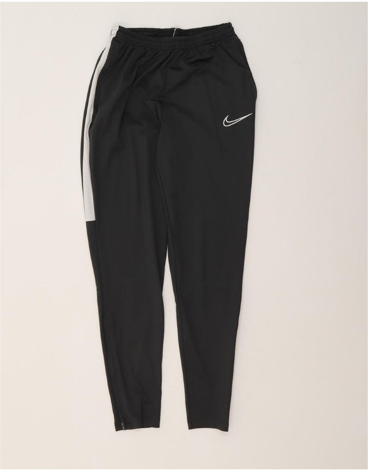 Calça de treino masculina Nike pequena preta colorblock poliéster