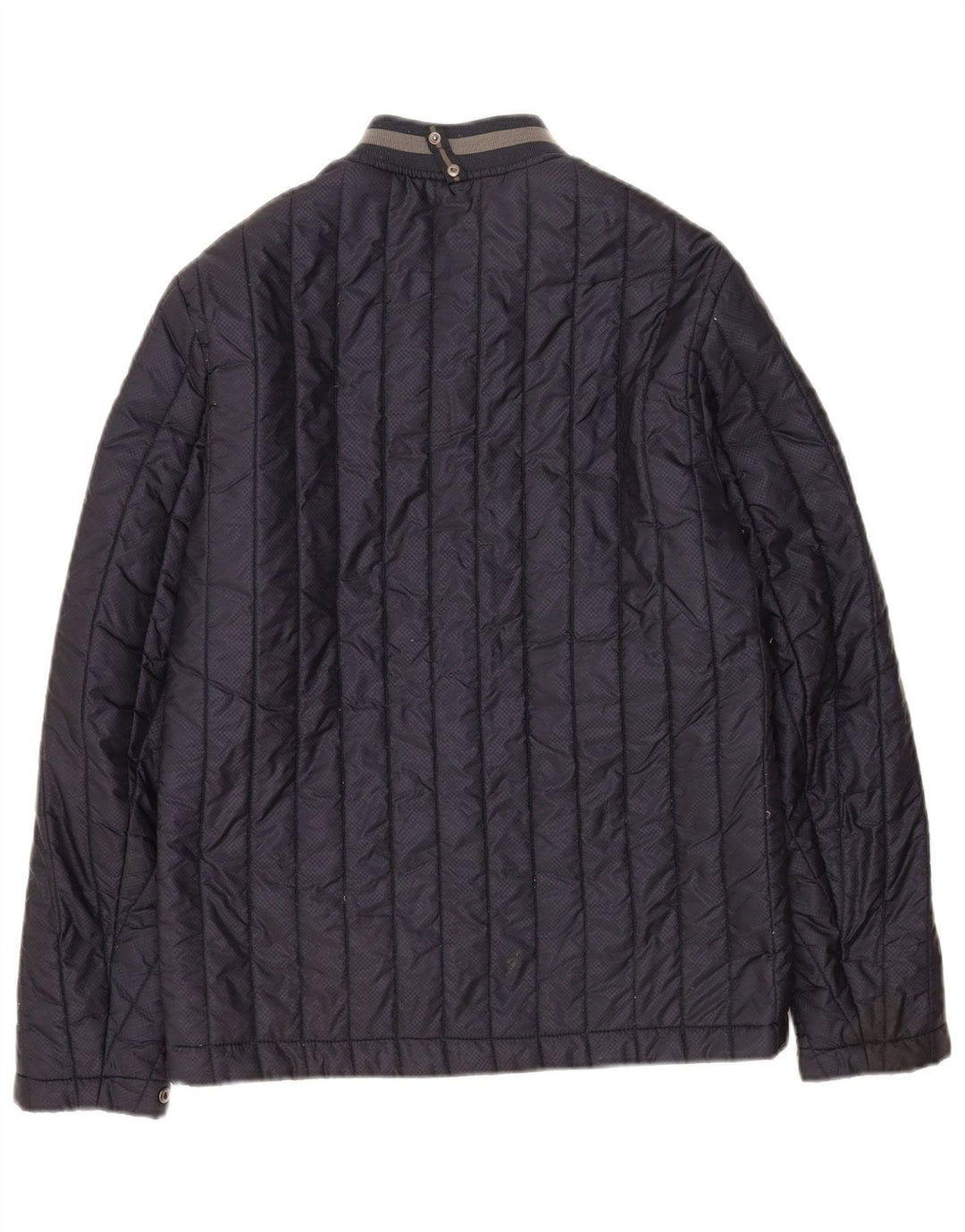 Jaqueta acolchoada superdimensionada feminina Ted Baker tamanho 2 pequena azul marinho