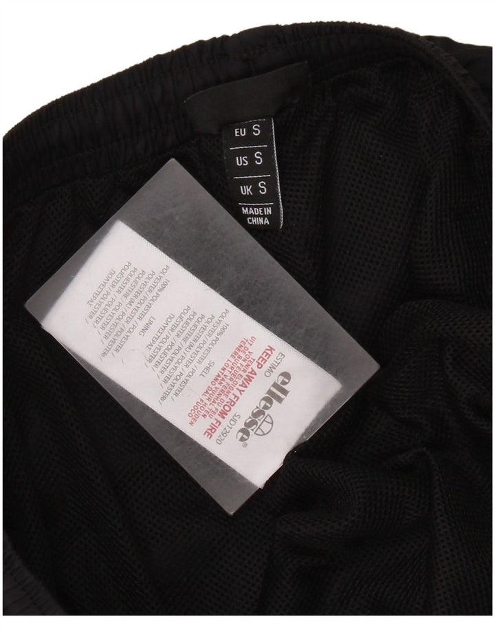 Calça esportiva masculina ELLESSE com estampa gráfica pequena de poliéster preto