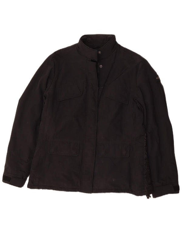 Jaqueta corta-vento feminina Aspesi UK 18 XL preto poliamida