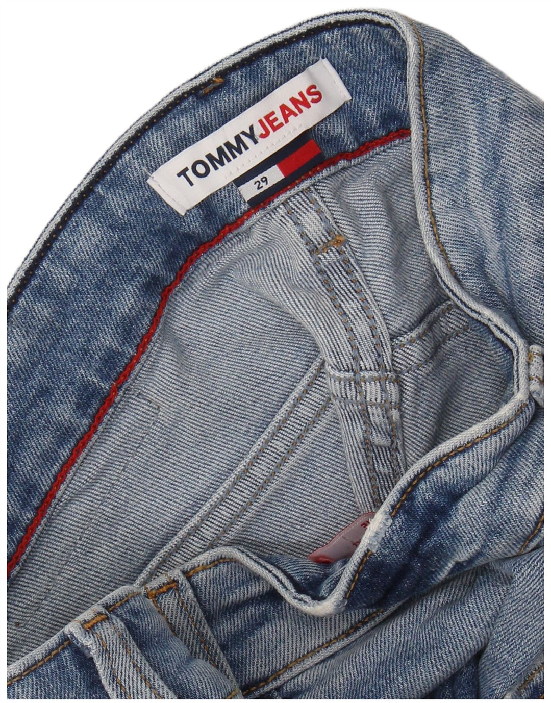 Shorts jeans masculino TOMMY HILFIGER W29 pequeno azul