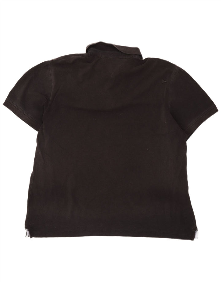 Camisa polo masculina Tommy Hilfiger 2XL algodão preto